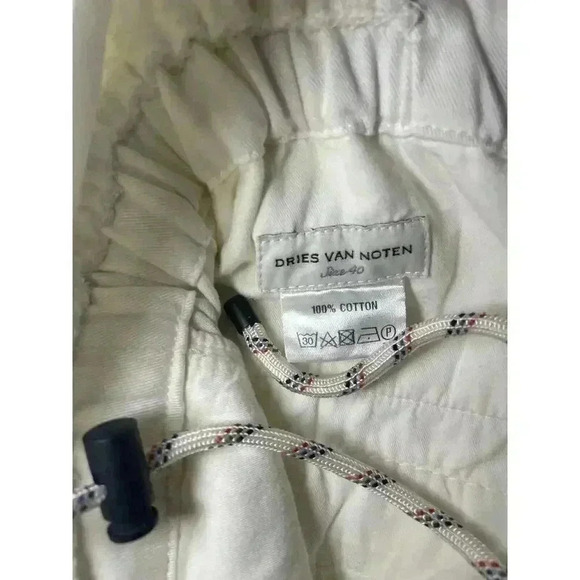 Dries Van Noten Cotton Jumpsuit 40 S US 4 Pockets Buckle Plunge Baggy Designer - Picture 7 of 16